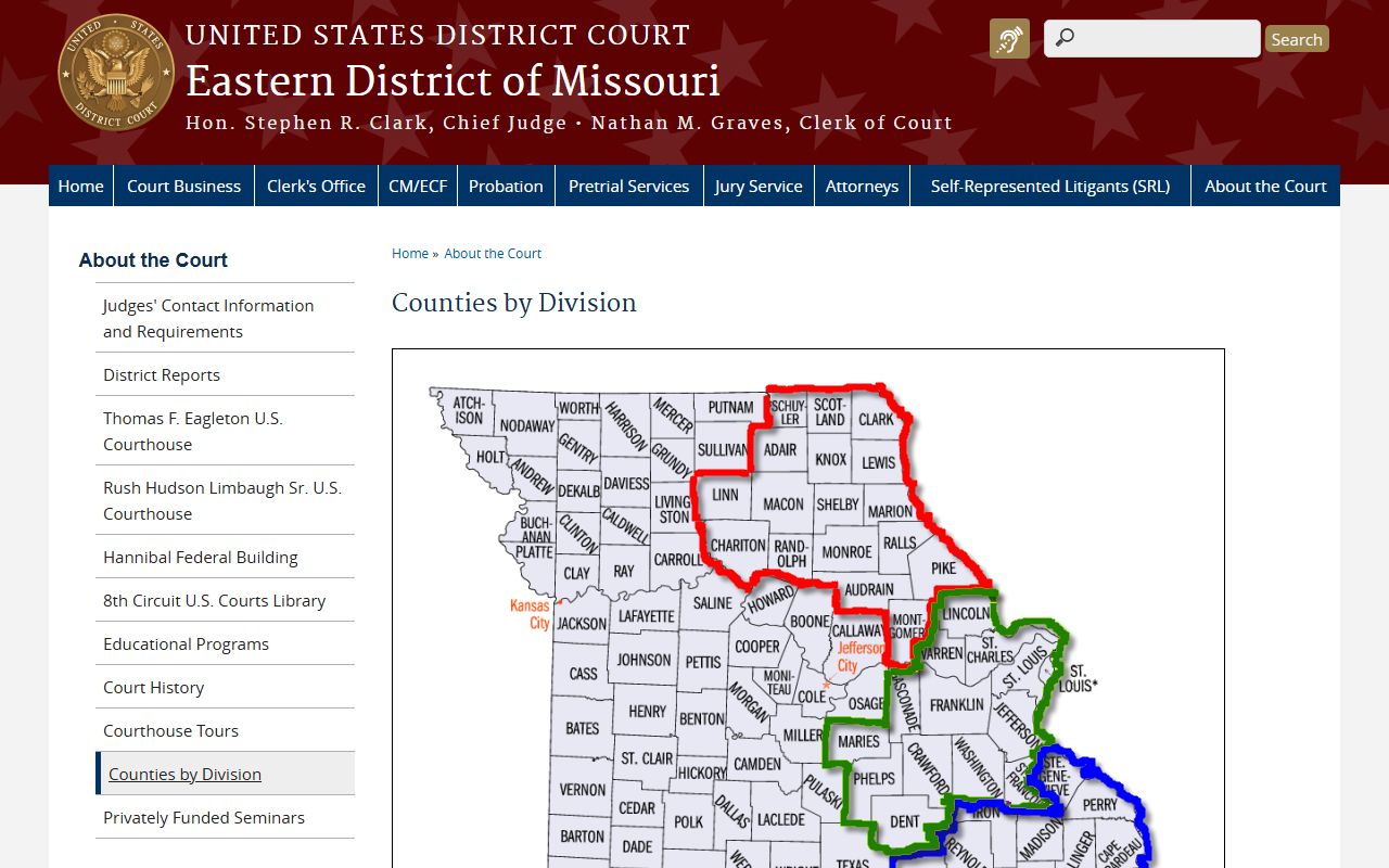 Carter County Circuit Court Eastern District counties source