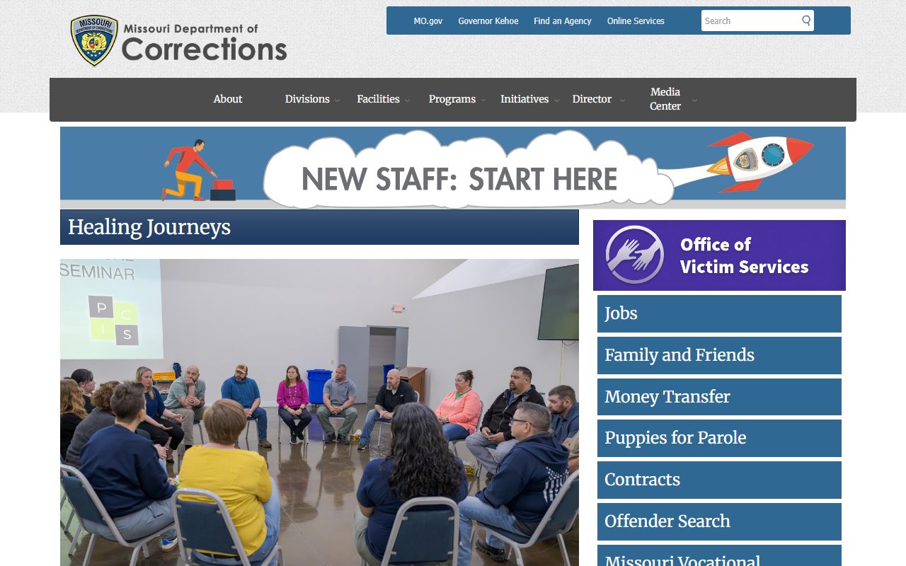 Carter County inmate search Missouri Department of Corrections resources